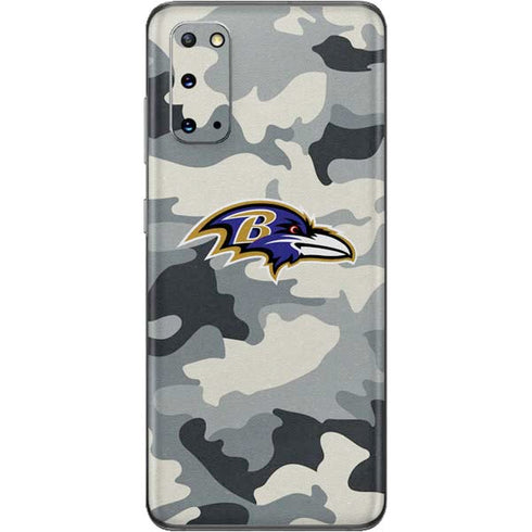 NFL Baltimore Ravens Camo Galaxy S20 Skin