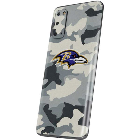 NFL Baltimore Ravens Camo Galaxy S20 Skin