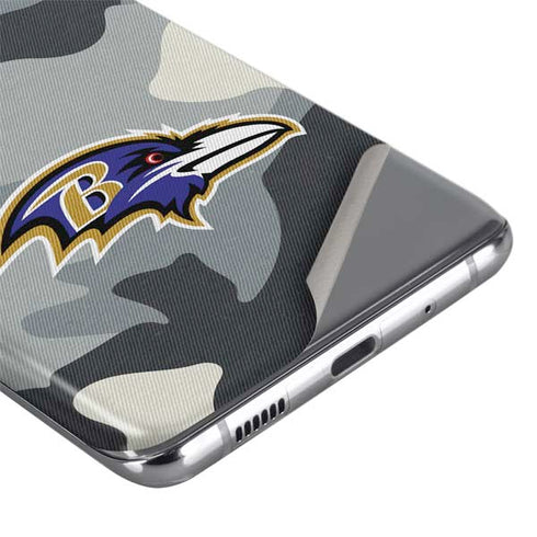 NFL Baltimore Ravens Camo Galaxy S20 Ultra 5G Skin