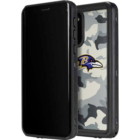 NFL Baltimore Ravens Camo Galaxy S20 Waterproof Case