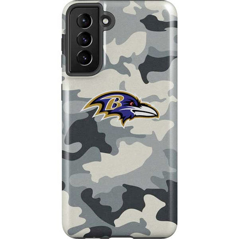 NFL Baltimore Ravens Camo Galaxy S21 FE Pro Case