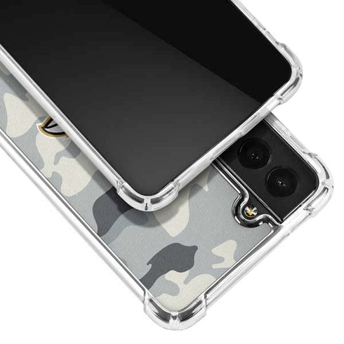 NFL Baltimore Ravens Camo Galaxy S21 Plus 5G Clear Case