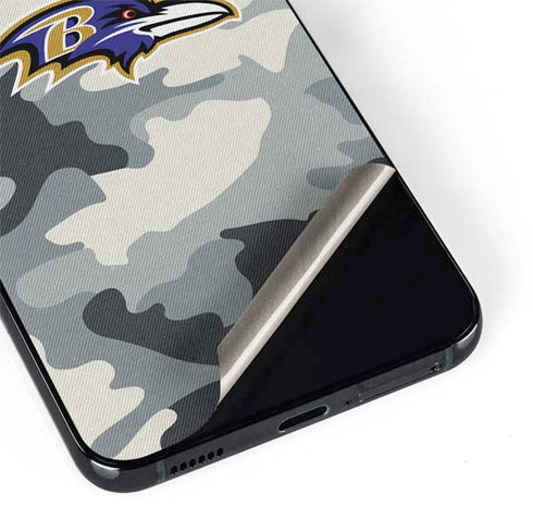 NFL Baltimore Ravens Camo Galaxy S22 Plus Skin