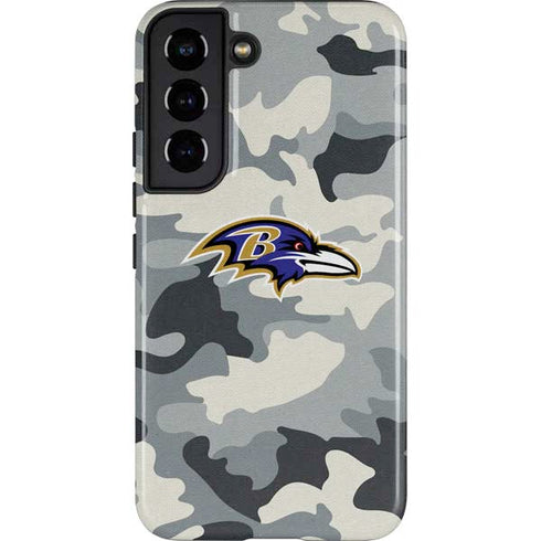 NFL Baltimore Ravens Camo Galaxy S22 Pro Case