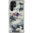 NFL Baltimore Ravens Camo Galaxy S22 Ultra Clear Case