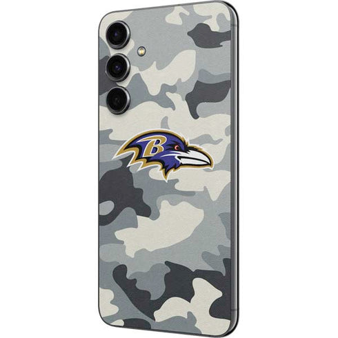 NFL Baltimore Ravens Camo Galaxy S23 FE Skin