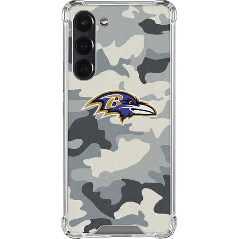 NFL Baltimore Ravens Camo Galaxy S23 Plus Clear Case