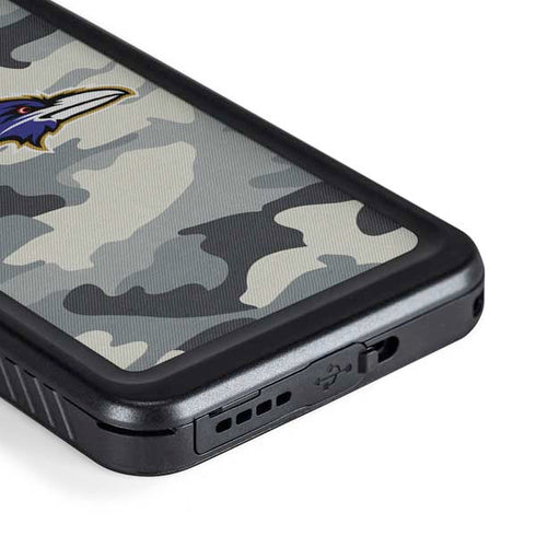 NFL Baltimore Ravens Camo Galaxy S23 Plus Waterproof Case