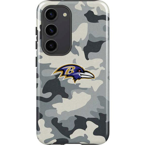 NFL Baltimore Ravens Camo Galaxy S23 Pro Case