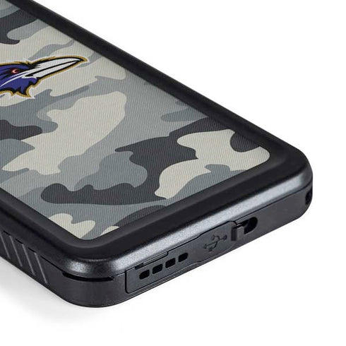 NFL Baltimore Ravens Camo Galaxy S23 Waterproof Case
