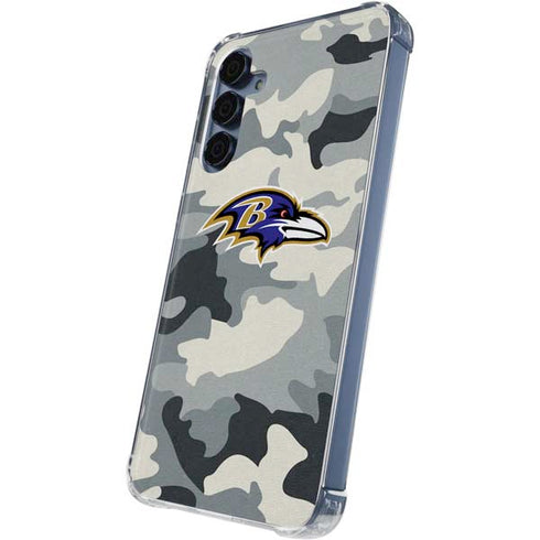 NFL Baltimore Ravens Camo Galaxy S24 Clear Case