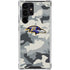 NFL Baltimore Ravens Camo Galaxy S24 Ultra Clear Case