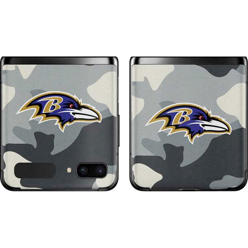 NFL Baltimore Ravens Camo Galaxy Z Flip Skin