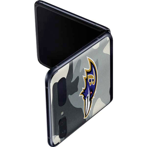 NFL Baltimore Ravens Camo Galaxy Z Flip Skin