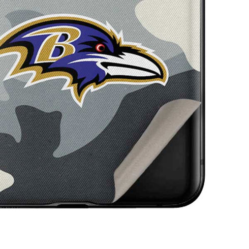 NFL Baltimore Ravens Camo Galaxy Z Flip Skin