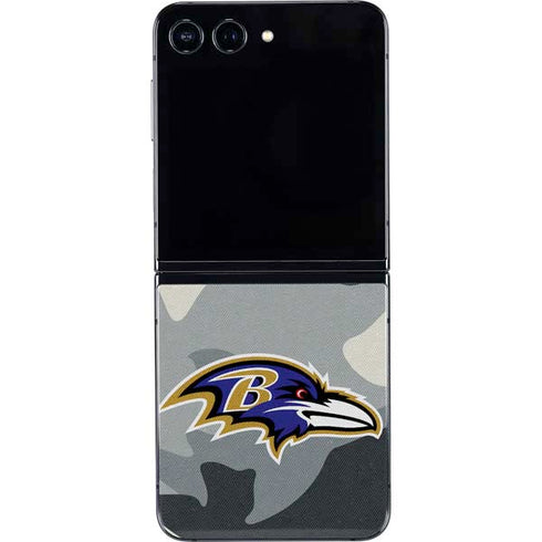NFL Baltimore Ravens Camo Galaxy Z Flip5 5G Skin