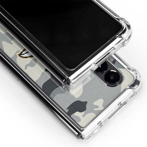 NFL Baltimore Ravens Camo Galaxy Z Fold4 5G Clear Case