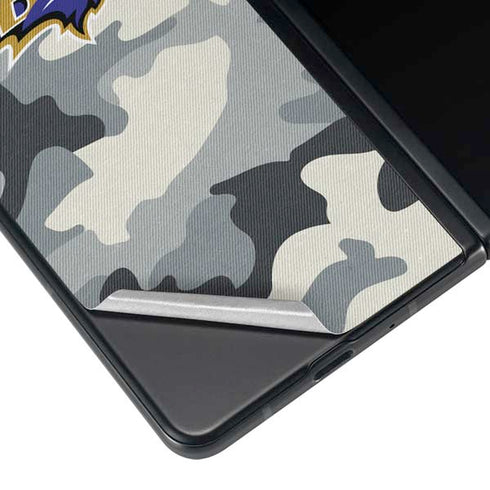 NFL Baltimore Ravens Camo Galaxy Z Fold4 5G Skin