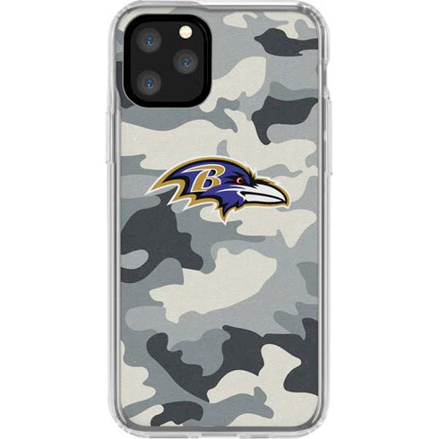 NFL Baltimore Ravens Camo iPhone 11 Pro Clear Case