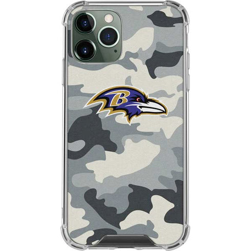 NFL Baltimore Ravens Camo iPhone 11 Pro Max Clear Case