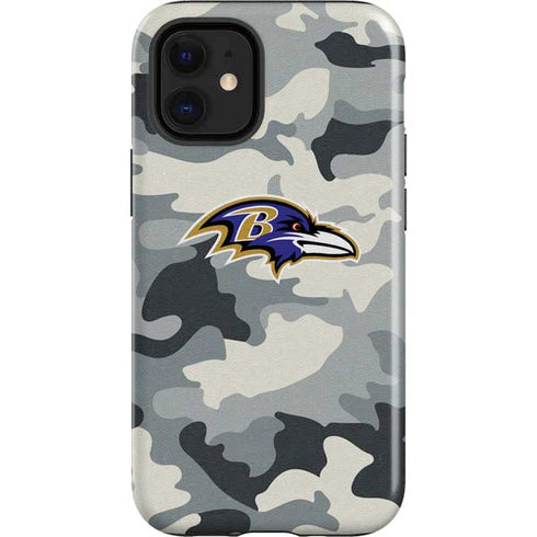 NFL Baltimore Ravens Camo iPhone 12 Mini Impact Case