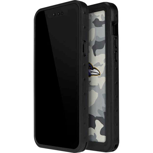 NFL Baltimore Ravens Camo iPhone 12 Mini Waterproof Case