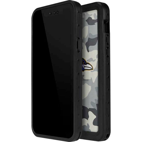 NFL Baltimore Ravens Camo iPhone 12 Pro Max Waterproof Case