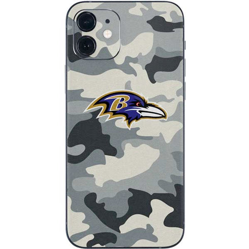 NFL Baltimore Ravens Camo iPhone 12 Skin
