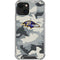 NFL Baltimore Ravens Camo iPhone 13 Mini Clear Case