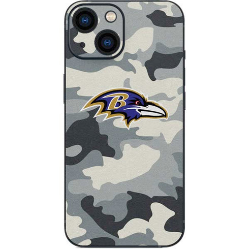 NFL Baltimore Ravens Camo iPhone 13 Mini Skin