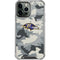 NFL Baltimore Ravens Camo iPhone 13 Pro Max Clear Case