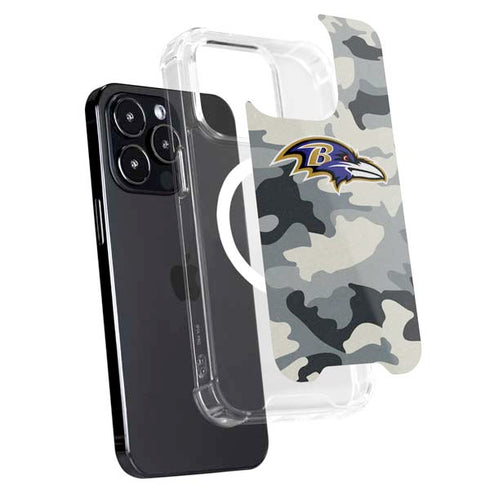 NFL Baltimore Ravens Camo iPhone 13 Pro Max MagSafe Case