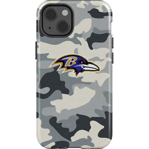 NFL Baltimore Ravens Camo iPhone 15 Impact Case