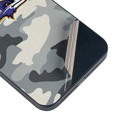 NFL Baltimore Ravens Camo iPhone 15 Plus Skin