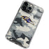 NFL Baltimore Ravens Camo iPhone 15 Pro Clear Case