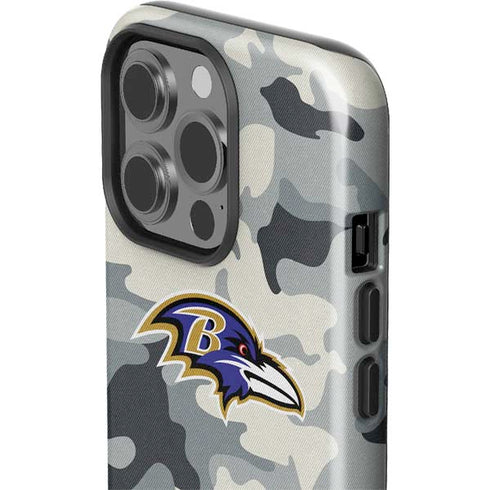 NFL Baltimore Ravens Camo iPhone 15 Pro Impact Case