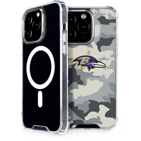 NFL Baltimore Ravens Camo iPhone 15 Pro MagSafe Case
