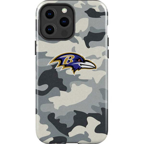 NFL Baltimore Ravens Camo iPhone 15 Pro Max Impact Case