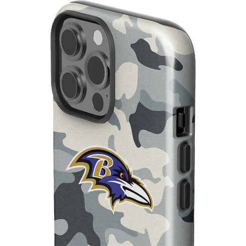 NFL Baltimore Ravens Camo iPhone 15 Pro Max Impact Case