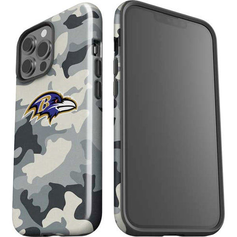 NFL Baltimore Ravens Camo iPhone 15 Pro Max Impact Case