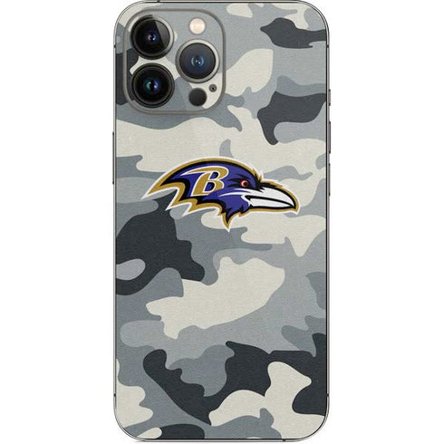 NFL Baltimore Ravens Camo iPhone 14 Pro Max Skin
