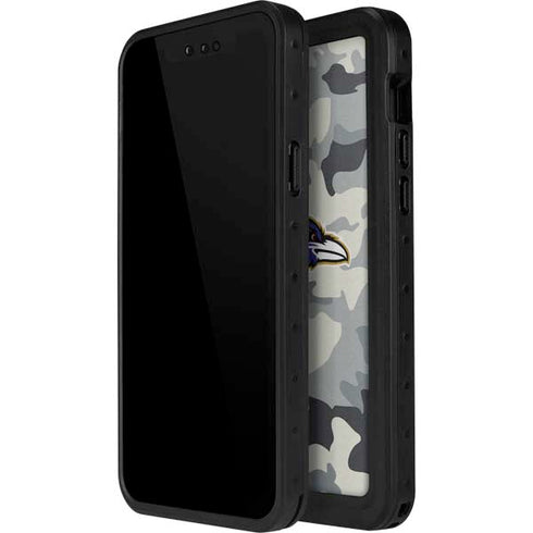 NFL Baltimore Ravens Camo iPhone 14 Pro Max Waterproof Case