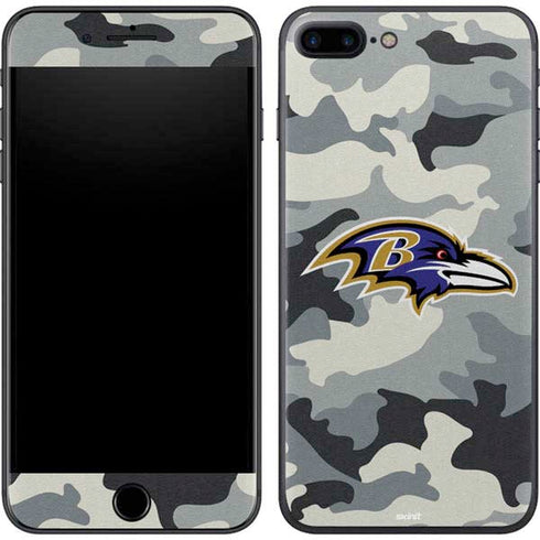 NFL Baltimore Ravens Camo iPhone 8 Plus Skin