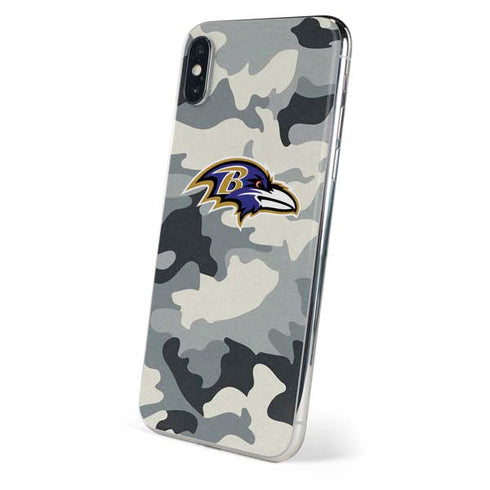 NFL Baltimore Ravens Camo iPhone X Skin