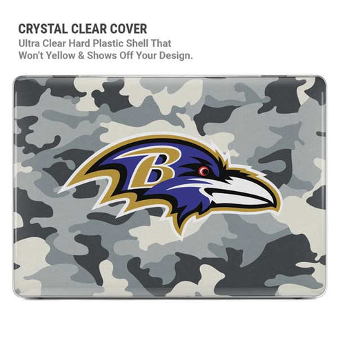 NFL Baltimore Ravens Camo MacBook Air 15in (2023-2025) Case plus Skin