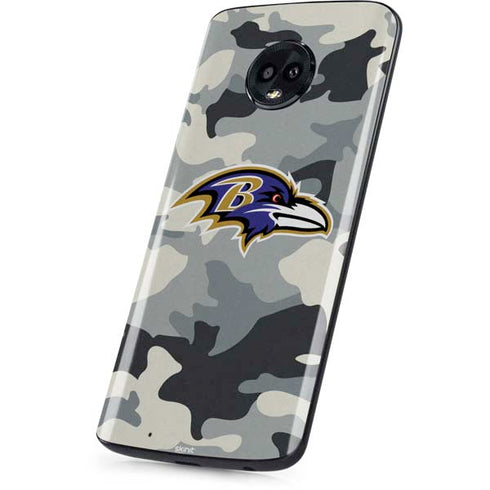 NFL Baltimore Ravens Camo Moto G6 Skin