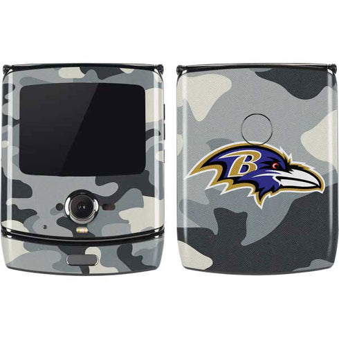 NFL Baltimore Ravens Camo Motorola RAZR Skin