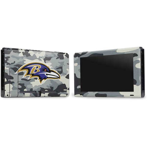 NFL Baltimore Ravens Camo Nintendo Switch Bundle Skin