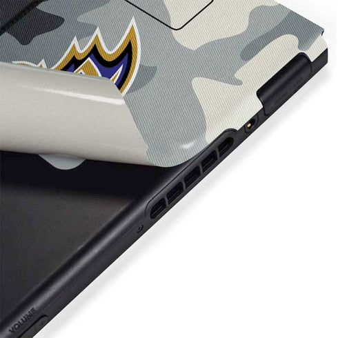 NFL Baltimore Ravens Camo Nintendo Switch Bundle Skin