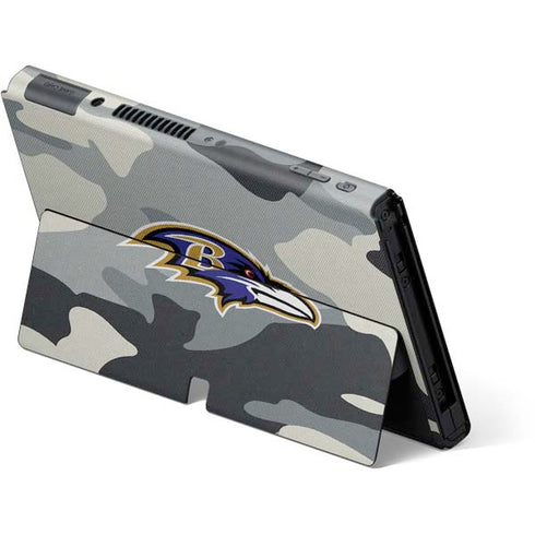 NFL Baltimore Ravens Camo Nintendo Switch OLED (2021) Skin
